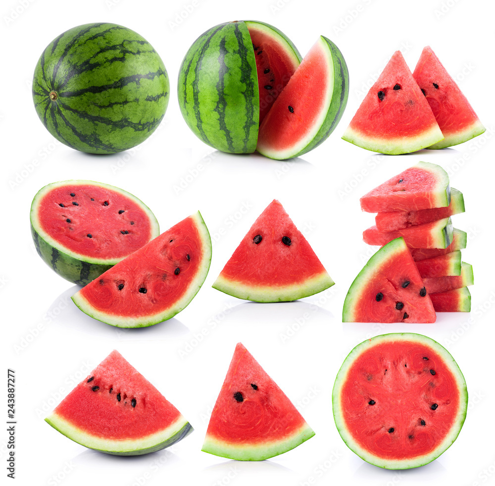 watermelon isolated on white background watermelon isolated on white background