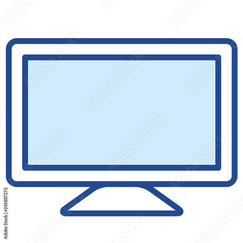 Bildschirm, Fernseher, Screen Vector Icon Illustration