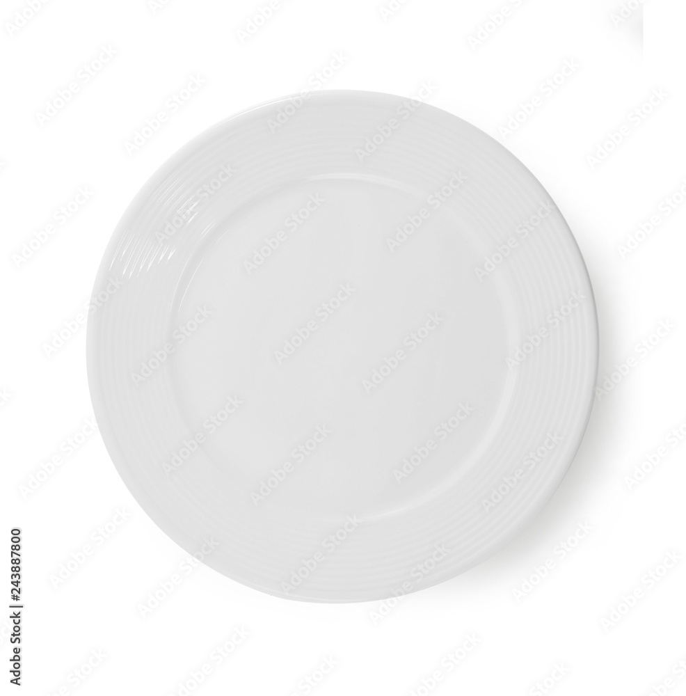 white plate isolated on white background white plate isolated on white background