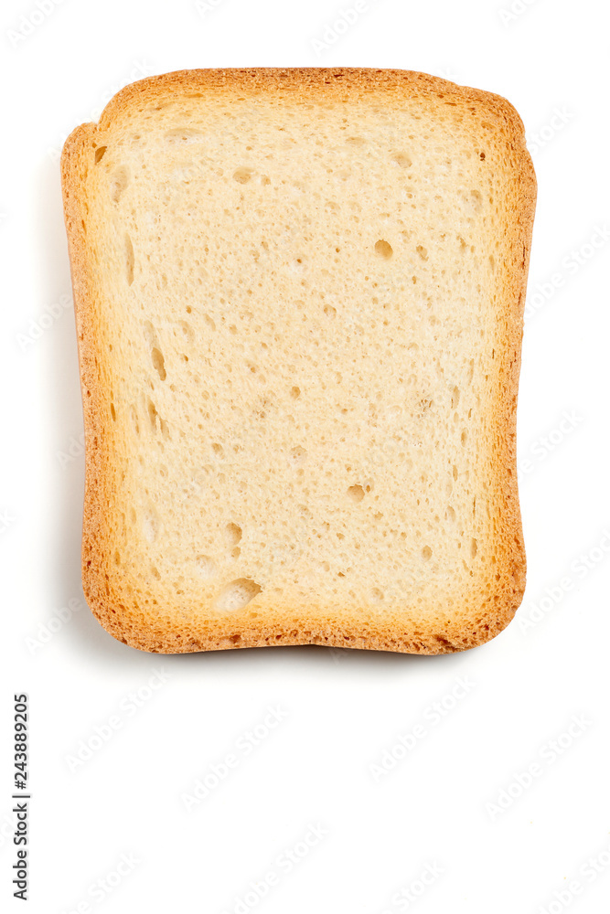 fetta biscottata su fondo bianco fetta biscottata su fondo bianco