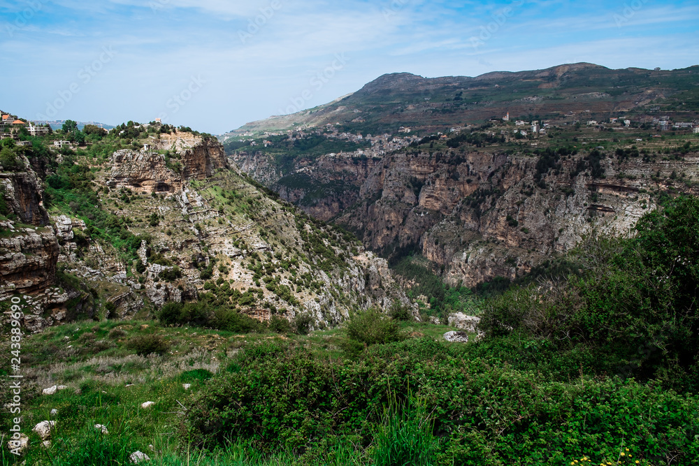 spring natural skyline in South Lebanon