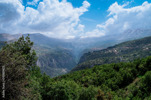 spring natural skyline in South Lebanon