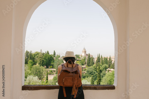 Girl Contemplating Alhambra