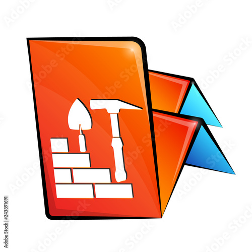 Construction and repair symbol for business