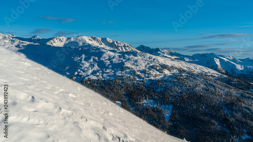 winter landscape in the mountains