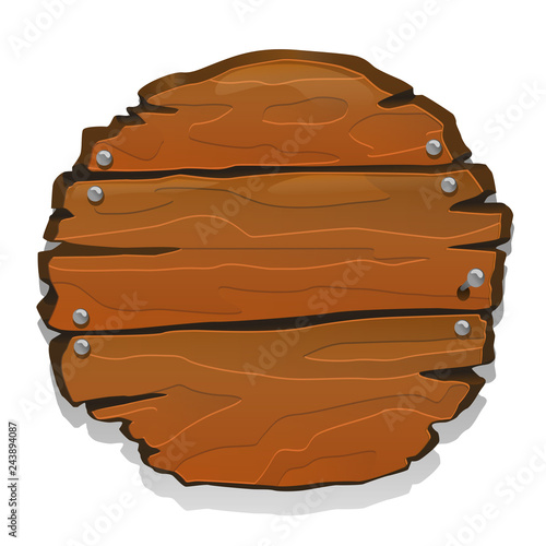 Wooden sign vector illustration