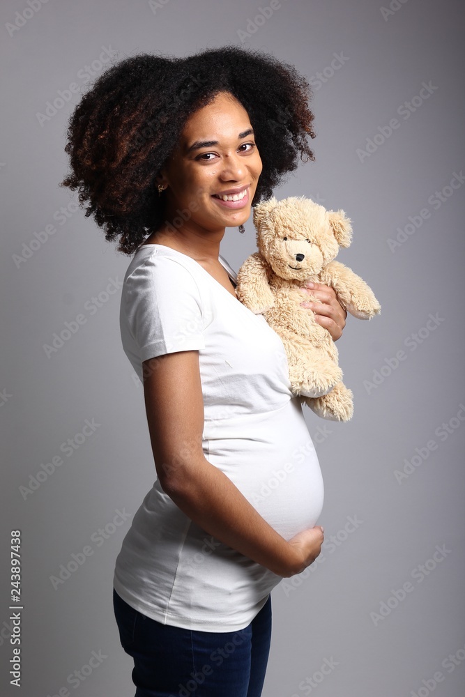 Portrait of a beautiful woman in front of a background Portrait of a beautiful woman in front of a background
