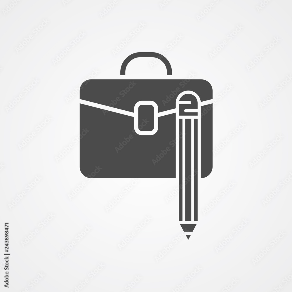 Briefcase vector icon sign symbol Briefcase vector icon sign symbol