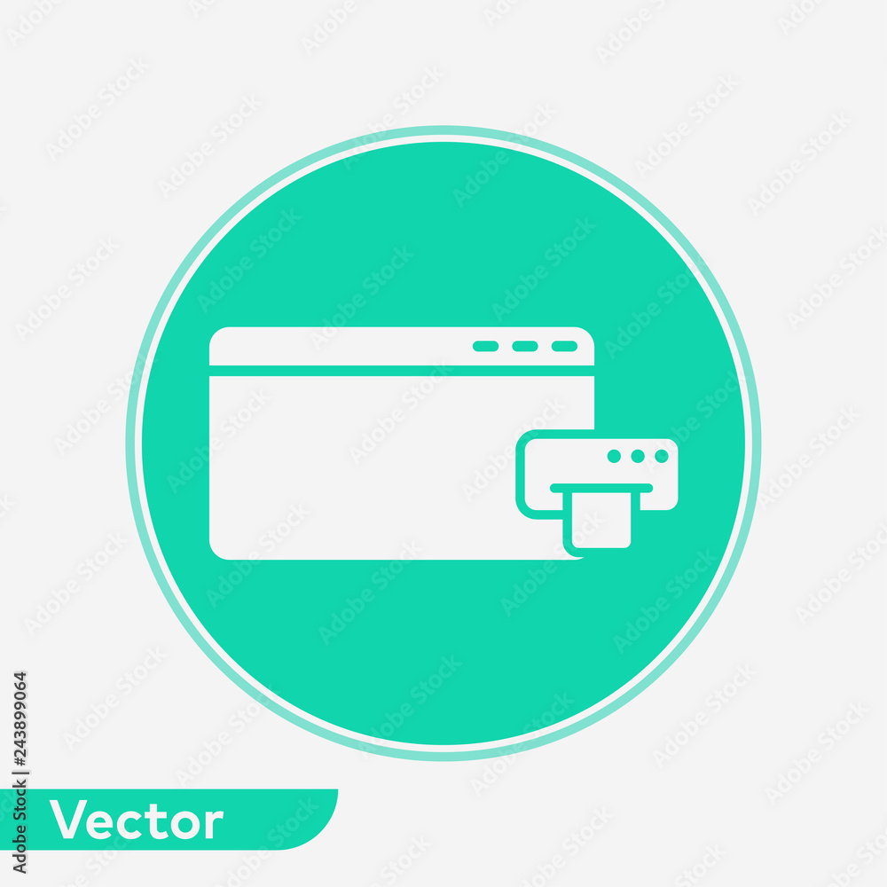 Browser filled vector icon sign symbol Browser filled vector icon sign symbol