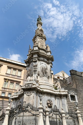 Spire of the Immaculate Virgin in Naples  Italy