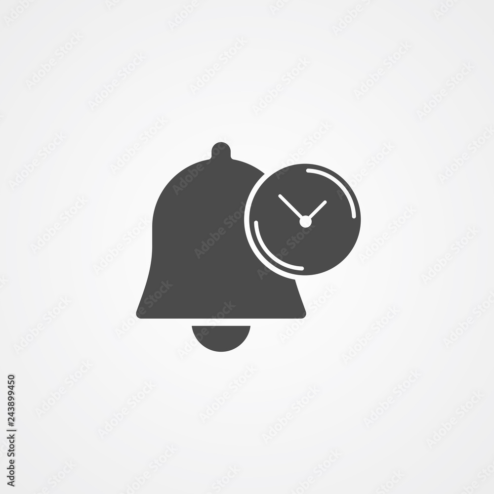 Obraz premium Notification vector icon sign symbol