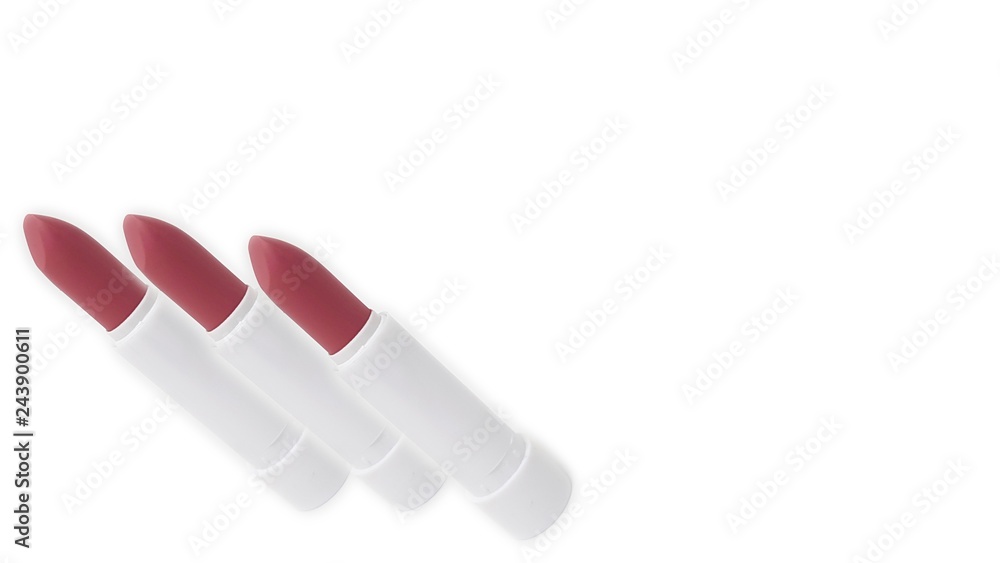 Red Lipsticks isolated Red Lipsticks isolated
