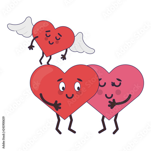 cute hearts in love cartoons