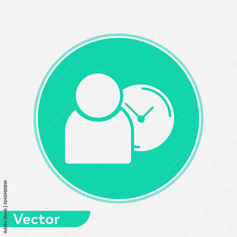 Punctuality vector icon sign symbol Punctuality vector icon sign symbol