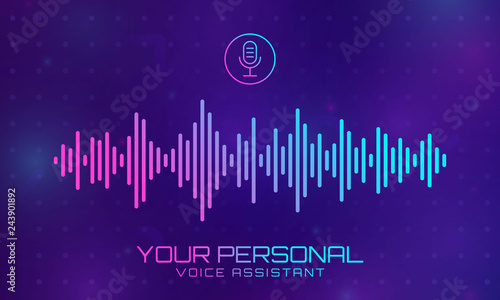 Personal assistant vector.