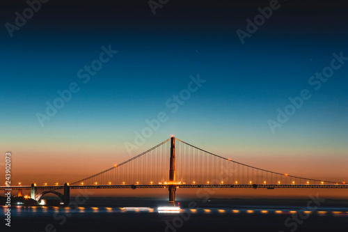 Sfumature al tramonto sul Golden Gate Bridge