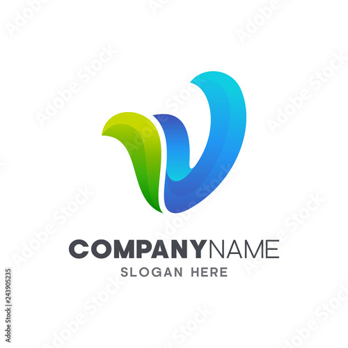 initial letter V logo template, letter V logo design, corporate identity ready for use