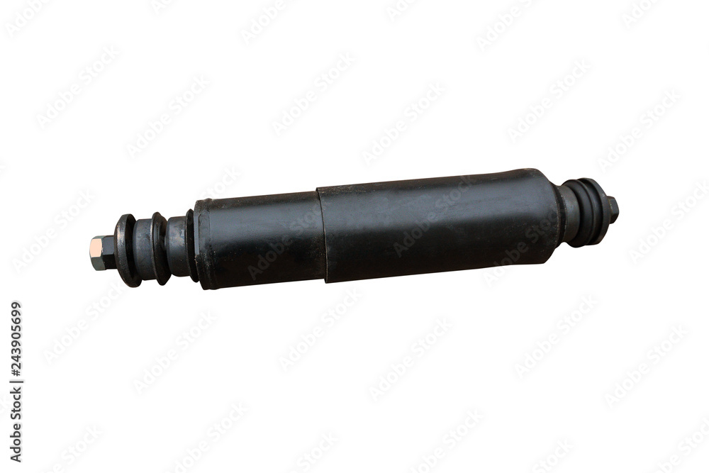 car shock absorber isolated on white background car shock absorber isolated on white background
