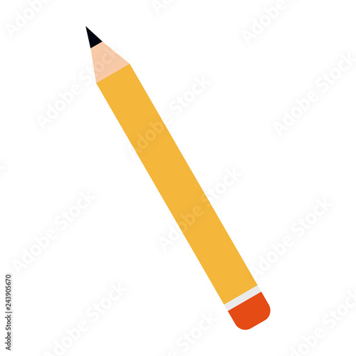 Pencil icon in flat design. Vector illustration. Pencil on white background. Vector illustration. EPS 10.