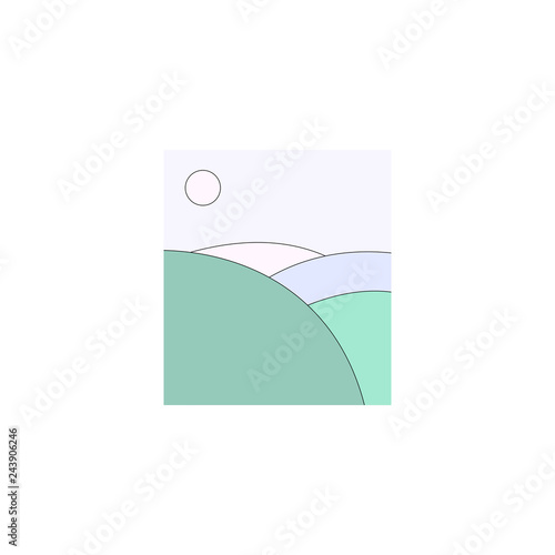 Simple landscape illustration