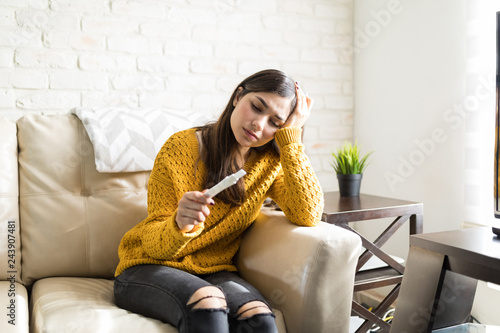 Принти на полотні Woman Feeling Sad For Unexpected Pregnancy