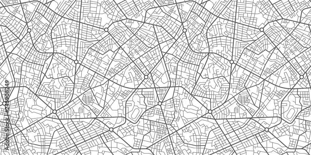 Obraz premium Mapa miasta