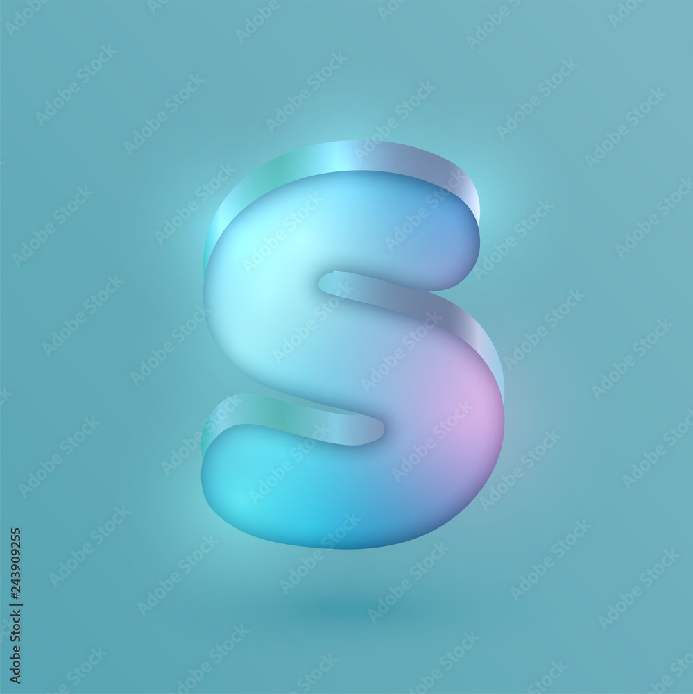 3D realistic neon character, vector 3D realistic neon character, vector