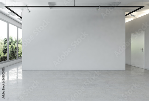 Großer Raum mit leerer Zwischenraum photo