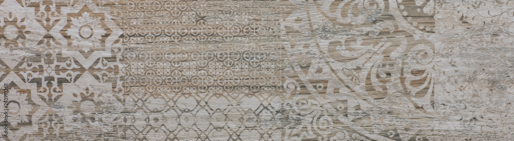 ceramic tile with abstract ornamental floral pattern ceramic tile with abstract ornamental floral pattern