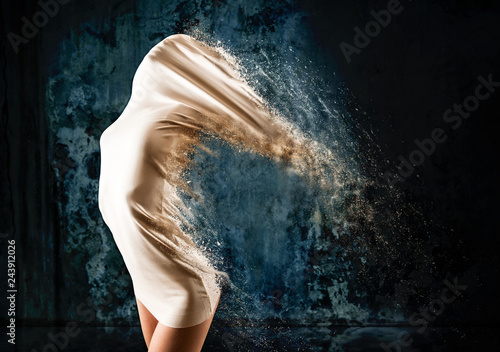 A mysterious woman in white...