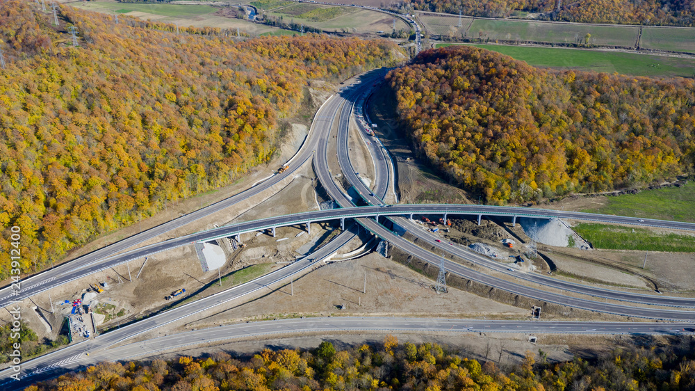 multi way road junction