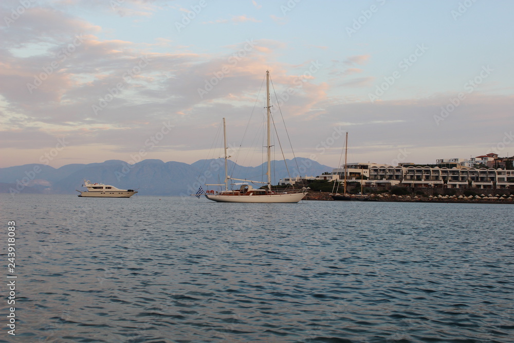 yacht in Mirabel's Bay