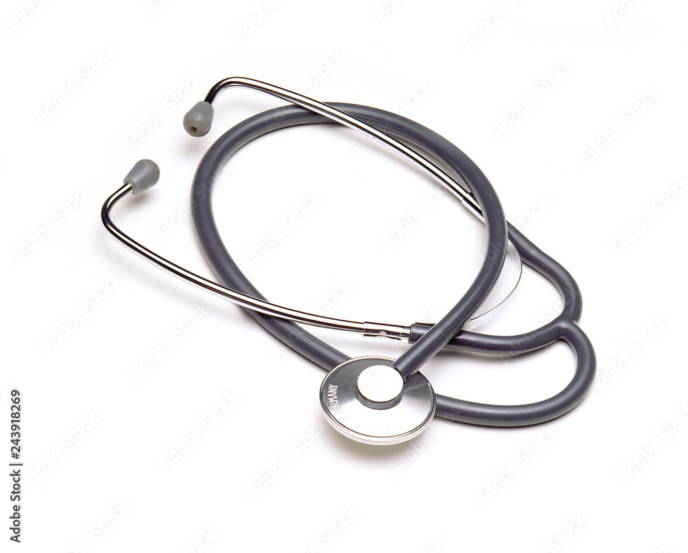 Stethoscope for check health isolate on white background Stethoscope for check health isolate on white background