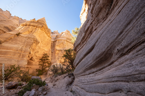 Beautiful American Landscape during a sunny day. Taken in Kasha-Katuwe Tent Rocks National Monument, New Mexico, United States.