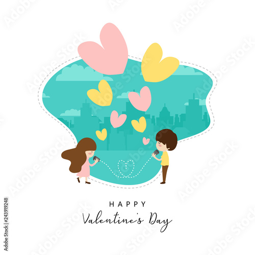 Vector valentine's day card...