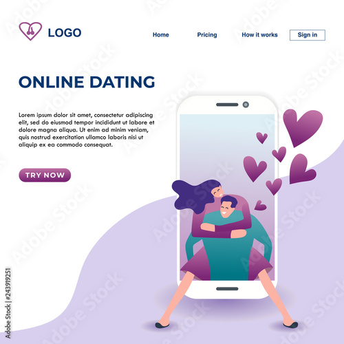 Online dating landing page ...