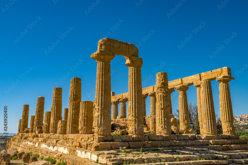 Temple of Juno. Valley of the Temples in Agrigento on Sicily