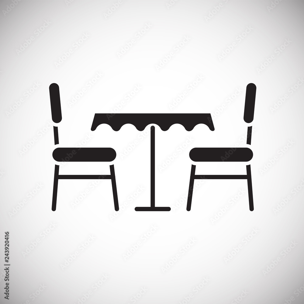 Kitchen table icon on white background for graphic and web design, Modern simple vector sign. Internet concept. Trendy symbol for website design web button or mobile app Kitchen table icon on white background for graphic and web design, Modern simple vector sign. Internet concept. Trendy symbol for website design web button or mobile app