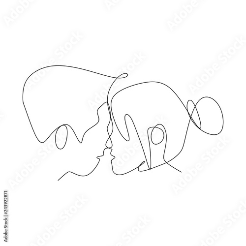 Romantic couple continuous ...
