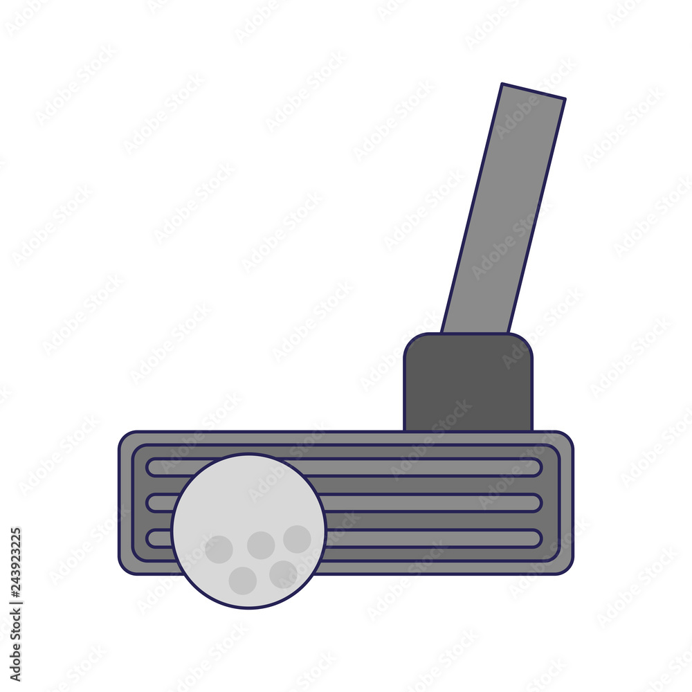 Obraz premium Golf club and ball