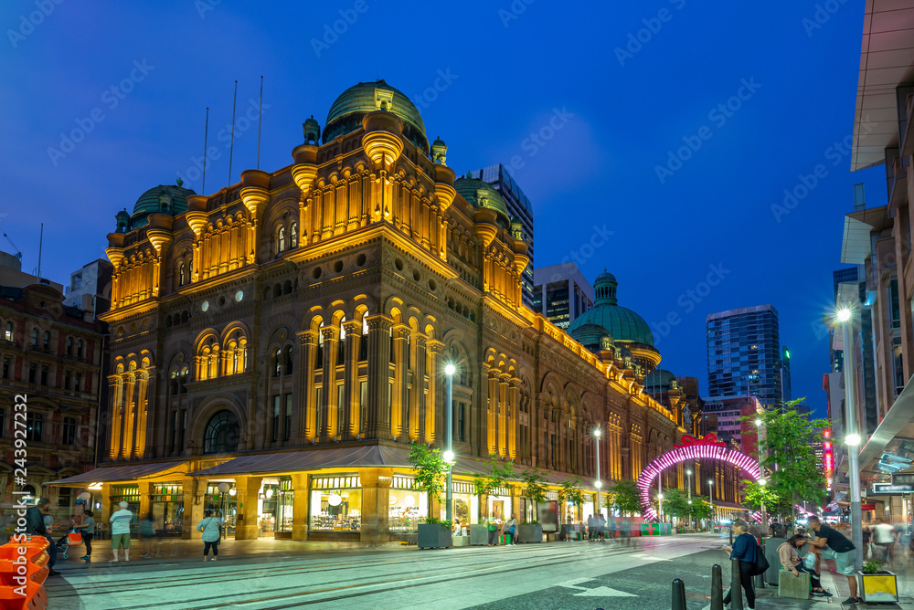 Obraz premium Queen Victoria Building, zabytek w Sydney