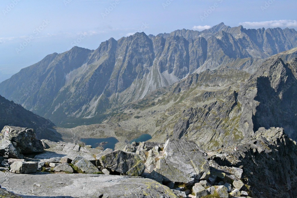 Widok ze Szczytu Rysów, Koprowa Dolina, Słowacja