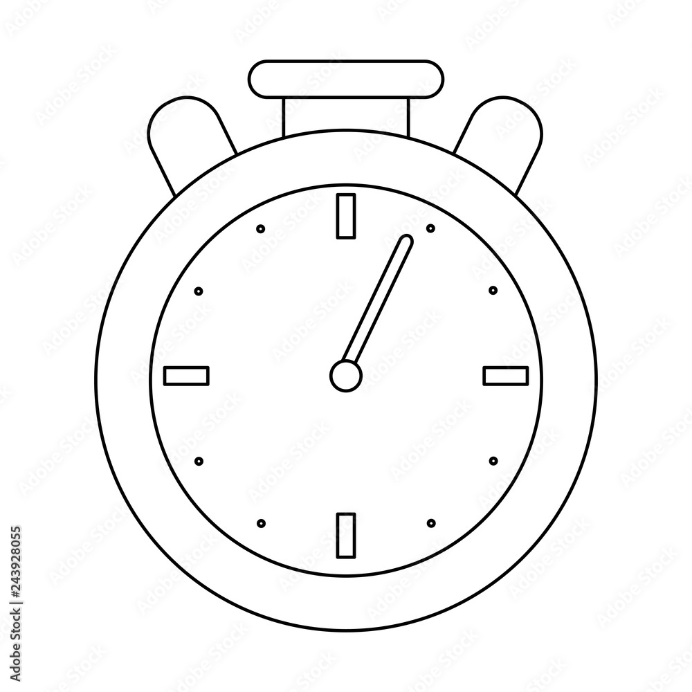 Timer clock symbol black and white Timer clock symbol black and white