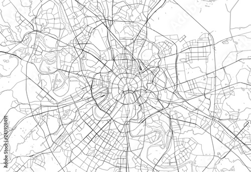 Area map of Moscow, Russia