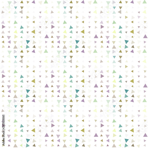 Abstract seamless pattern background with multi-colored varied triangles.