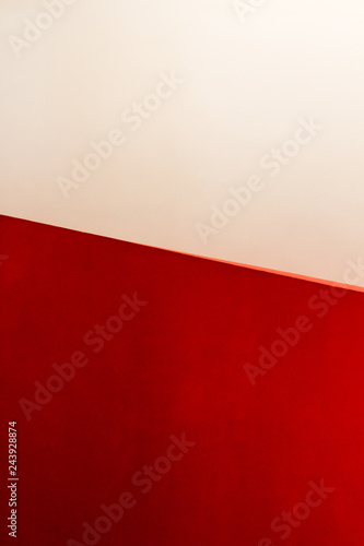 red and white wall abstract background combination of colors and light