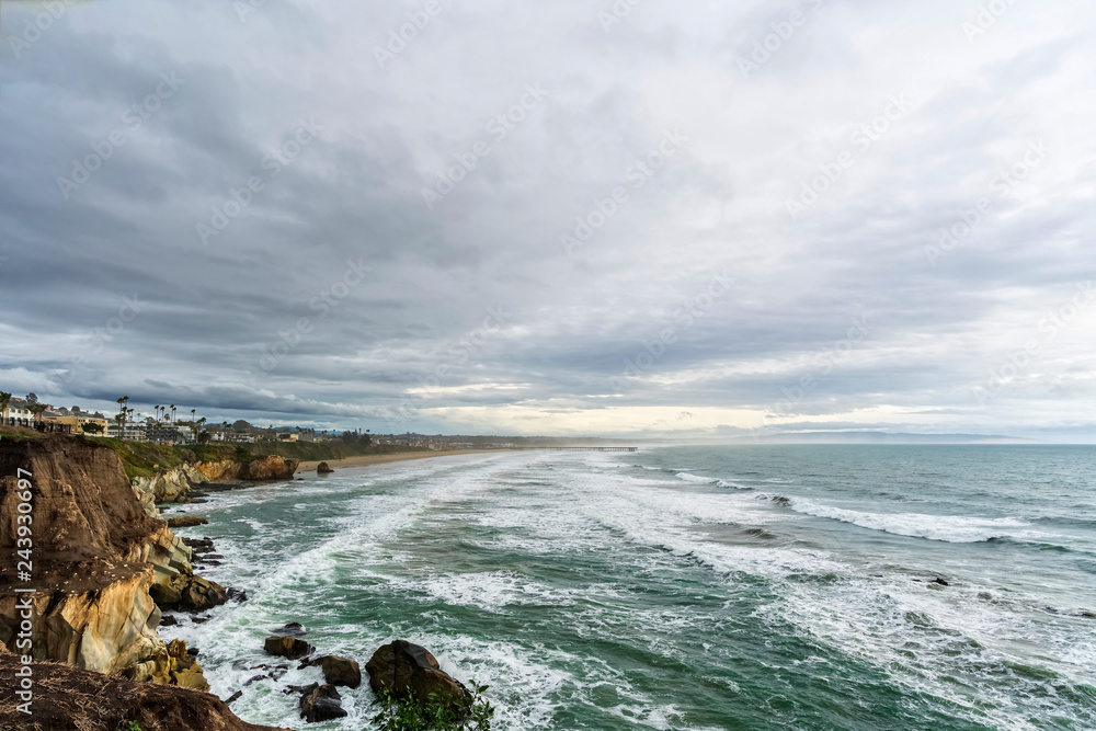 Panorama of Coastline after a Storm