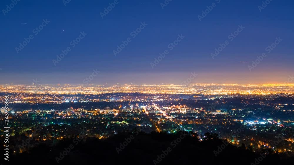 Timelapse overview of Urban City Lights in Los Angeles Timelapse overview of Urban City Lights in Los Angeles