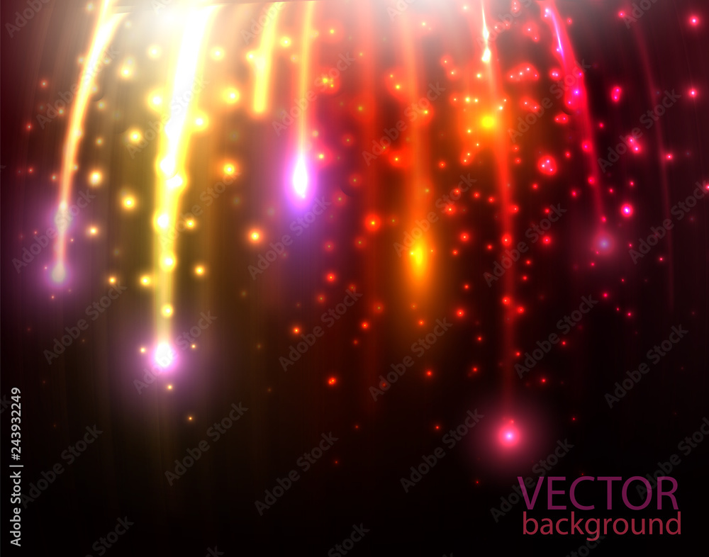 Fototapeta premium Lines composed of glowing backgrounds