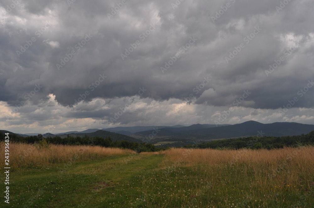 landscape with clouds